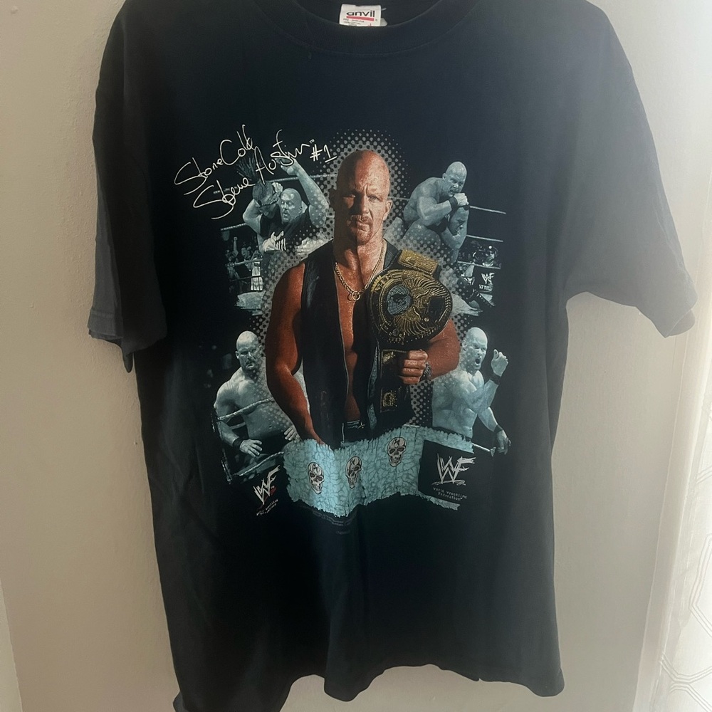 Vintage 90s Stone Cold Steve Austin Tee Sz L